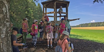 Ausflug mit Kindern - Themenschwerpunkt: Wandern - Deutschland - Römerturm an der Baarblickhütte - Brigo-Pfad, Römischer Lehr- und Erlebnispfad für die ganze Familie