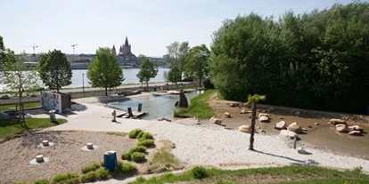Trip with children - Ausflugsziel ist: ein Spielplatz - Mödling - Wasserspielplatz Donauinsel