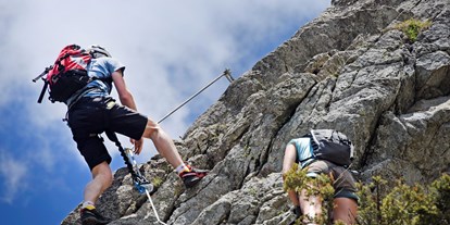 Ausflug mit Kindern - Themenschwerpunkt: Abenteuer - Naturns, Südtirol - Klettersteig "Heini Holzer" Ifinger in Schenna