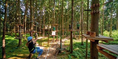 Ausflug mit Kindern - Ausflugsziel ist: ein Kletterpark - Traunreut - Waldseilgarten Oberreith