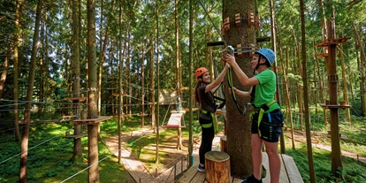 Ausflug mit Kindern - Ausflugsziel ist: ein Kletterpark - Trostberg - Waldseilgarten Oberreith