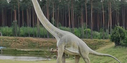 Ausflug mit Kindern - TOP Ausflugsziel 2023 - Dinos in echter Größe - Der Dinosaurierpark - Ferienpark Germendorf