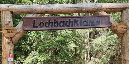 Ausflug mit Kindern - Themenschwerpunkt: Wandern - Deutschland - Eingang der Lochbachklamm - LOCHBACHKLAMM HÜLSA