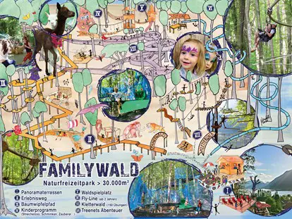 Ausflug mit Kindern - Witterung: Bewölkt - Top Ausflugsziel Kärnten Familywald Ossiacher See Naturfreizeitpark auf über 30.000 m² - Familywald Ossiacher See