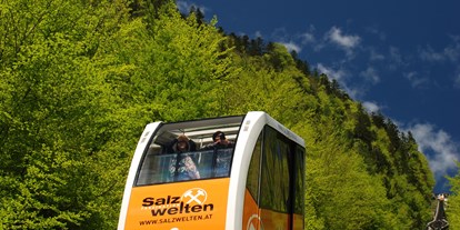 Ausflug mit Kindern - Abtenau - Salzbergbahn Hallstatt, Foto: ©Salzwelten/Kraft - Salzbergbahn Hallstatt & Welterbeblick Skywalk