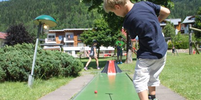 Ausflug mit Kindern - Wegscheid (Abtenau) - Minigolfplatz Flachau