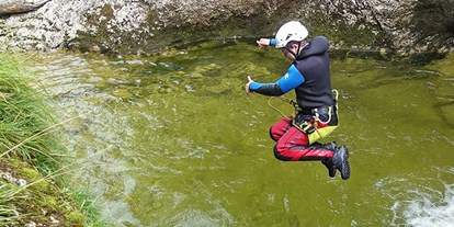Ausflug mit Kindern - Dauer: halbtags - Hubberg - Canyoning "Aqua Splash" - Ideal für alle die gerne einmal ins Wasser hüpfen! - Canyoning "Aqua Splash" für Familien in Niederösterreich im Ötscherland