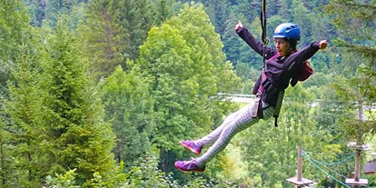 Trip with children - Vordernberg - Flying Fox im Hochseilgarten bei Freelife - Abenteuer im Hochseilgarten in Palfau im Salzatal