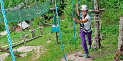 Trip with children - Ausflugsziel ist: ein Kletterpark - Austria - Abenteuer im Hochseilgarten in Palfau im Salzatal
