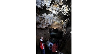 Ausflug mit Kindern - Witterung: Regenwetter - Vogtländisches Oberland (Landkreis Greiz) - Faszinierende Beleuchtung bringt die Besonderheiten der Höhlen zur Geltung - Drachenhöhle Syrau