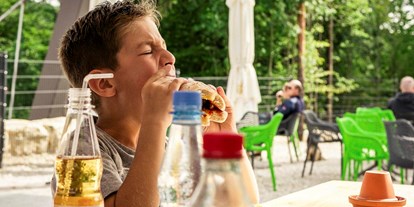 Ausflug mit Kindern - Gastronomie: kinderfreundliches Restaurant - Erlebnisfelsen Pottenstein