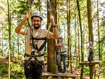 Trip with children - Ausflugsziel ist: ein Kletterpark - Erlebnishöhe Wald-Michelbach