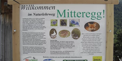 Trip with children - Wildermieming - Infotafel zur heimischen Natur - Naturerlebnisweg Mitteregg
