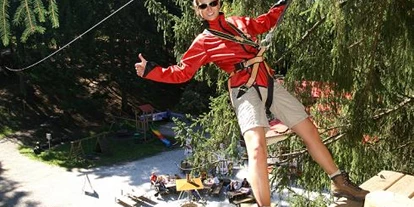 Trip with children - Themenschwerpunkt: Klettern - Tyrol - Hochseilgarten - Adventurpark Fulpmes - Adventur Park Fulpmes