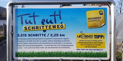 Trip with children - Ausflugsziel ist: ein Naturerlebnis - Weinburg - Fit-Aktiv-Weg