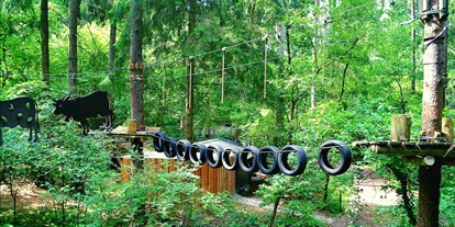 Ausflug mit Kindern - Ausflugsziel ist: ein Freizeitpark - Lütetsburg - Kletterwald Aurich