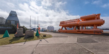 Ausflug mit Kindern - Kinderwagen: großteils geeignet - Das Unterwasserlabor "Helgoland" ist begehbar - NAUTINEUM Stralsund