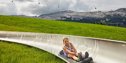 Ausflug mit Kindern - Dauer: unter einer Stunde - Schweiz - Auf der rasanten Fahrt heisst es "Bitte lächeln"... - Sommerrodelbahn Rischli