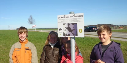 Ausflug mit Kindern - Weg: Erlebnisweg - Kleinberg (Nußdorf am Haunsberg) - Märchenwanderweg