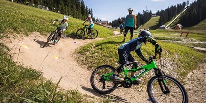 Trip with children - Witterung: Bewölkt - Family Coaching mit der Bike School Pekoll in der Bike Area - Bikepark Schladming