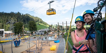 Ausflug mit Kindern - Witterung: Wechselhaft - PLZ 9100 (Schweiz) - Kronberg Zipline-Park - Kronberg Zipline-Park 