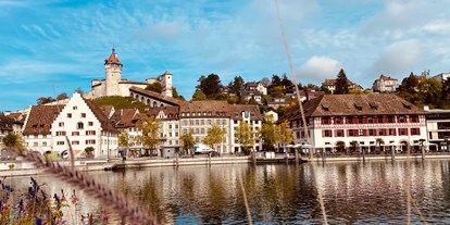 Ausflug mit Kindern - Alter der Kinder: über 10 Jahre - Region Bodensee - Blick auf Rhein, Schifflände und Munot - Festung Munot