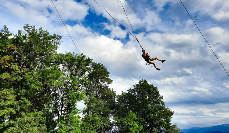 Ausflug mit Kindern - Hochseilgarten Attersee