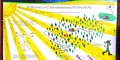 Ausflug mit Kindern - Weg: Erlebnisweg - PLZ 8972 (Österreich) - Erlebnis-Wanderweg Wildbachhütte Lessach