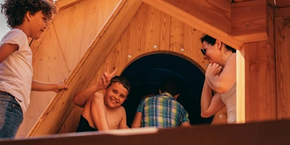 Trip with children - Ausflugsziel ist: ein Kletterpark - Austria - komplett bespielbare Seerose - PODOplay