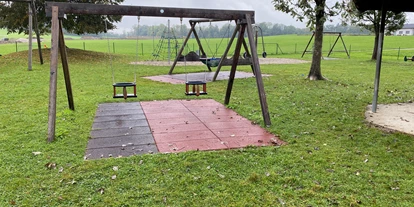 Ausflug mit Kindern - Ausflugsziel ist: ein Spielplatz - Sankt Leonhard (Grödig) - Babyschaukel - Spielplatz Eugendorf