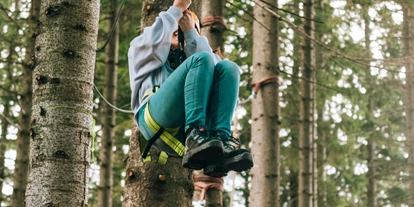 Ausflug mit Kindern - Ausflugsziel ist: eine Sportanlage - Kernhof - Waldseilgarten - Waldseilgarten Hirschenkogel