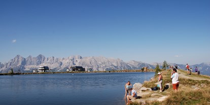 Ausflug mit Kindern - Ausflugsziel ist: ein Aussichtspunkt - Österreich - Ausgangspunkt zu den Stillen Wassern auf der Reiteralm - Stille Wasser Reiteralm