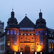 Excursiebestemming - Historisches Museum der Pfalz Eingangsbereich bei Nacht - Historisches Museum der Pfalz Speyer