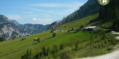 Ausflug mit Kindern - Ausflugsziel ist: eine Wanderung - Grödig - Die Almhütte ist in Sicht - Postalm Rettenegghütte