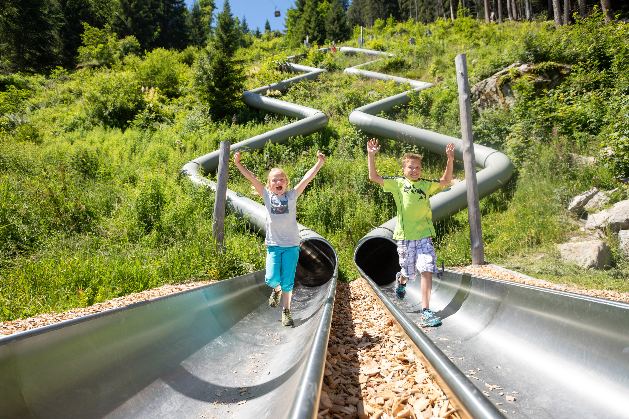 Ausflug mit Kindern - Waldrutschenpark-Golm
