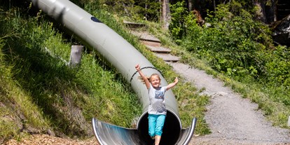 Ausflug mit Kindern - Weg: Erlebnisweg - Galtür - Waldrutschenpark-Golm