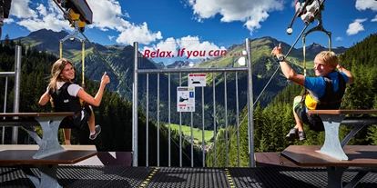 Ausflug mit Kindern - Weg: Erlebnisweg - Tirol - Ischgl Skyfly