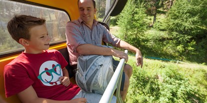 Ausflug mit Kindern - Witterung: Bewölkt - Prämajur - Mals - Mit dem Sessellift von der Tatstation auf die Bergstation am Watles - Erlebnisberg Watles