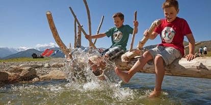 Ausflug mit Kindern - Witterung: Schönwetter - Taufers im Münstertal - Der Spielesee am Watles - Erlebnisberg Watles