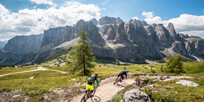 Ausflug mit Kindern - Themen in der Region: Mountainbiken - Bike-Spaß mit Ausblick auf der Sellagruppe - Gröden/Val Gardena 