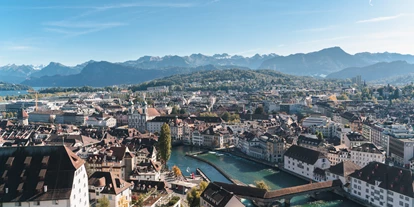 Ausflug mit Kindern - Hämikon - Ausblick von der Museggmauer über die Stadt Luzern. - Luzern
