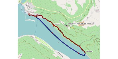 Ausflug mit Kindern - Themenschwerpunkt: Wandern - Donau Oberösterreich - Übersichtskarte - Felsensteig und Kettenturm