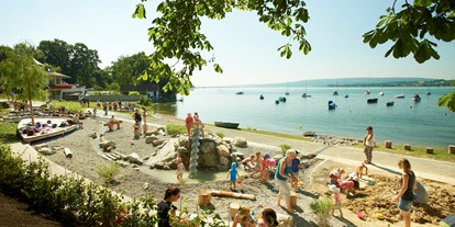 Ausflug mit Kindern - Preisniveau: kostenlos - Stein am Rhein - Wasserspielplatz am Radolfzeller Bodenseeufer - Radolfzeller Wasserspielplatz