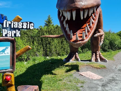 Reis met kinderen - TOP Ausflugsziel 2024 - Oostenrijk - Triassic Park auf der Steinplatte