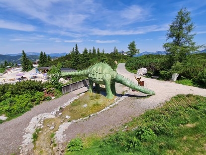 Ausflug mit Kindern - TOP Ausflugsziel 2023 - Ebbs - Triassic Park  Steinplatte Waidring