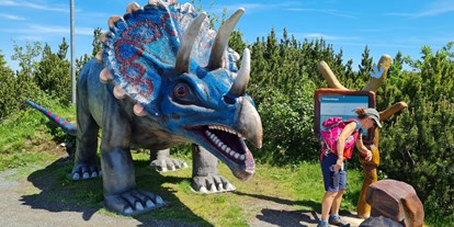 Ausflug mit Kindern - Ausflugsziel ist: ein Freizeitpark - Kitzbüheler Alpen - TriassicPark auf der Steinplatte