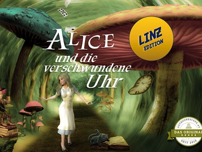 Ausflug mit Kindern - Themenschwerpunkt: Märchen - Schmiding - Outdoor Escape - Alice und die verschwundene Uhr  - Linz Edition