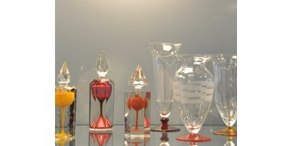Ausflug mit Kindern - Neiße-Malxetal - Tintenflaschen mit Innenfang 1910 - 1920, Vasen 1925 - 1935
 - Glasmuseum Weißwasser - Oberlausitz - Sachsen