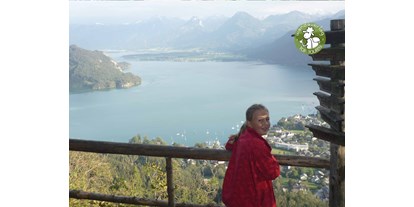 Ausflug mit Kindern - Sankt Georgen im Attergau - Mit den größeren Kinder kann man zum Aussichtsplatz Plombergstein weitergehen.  - Steinklüfte und Plombergstein