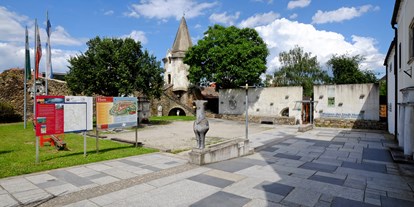 Ausflug mit Kindern - Schöngrabern - Museumshof - Eingangsbereich - Museum Horn - Höbarth- und Madermuseum